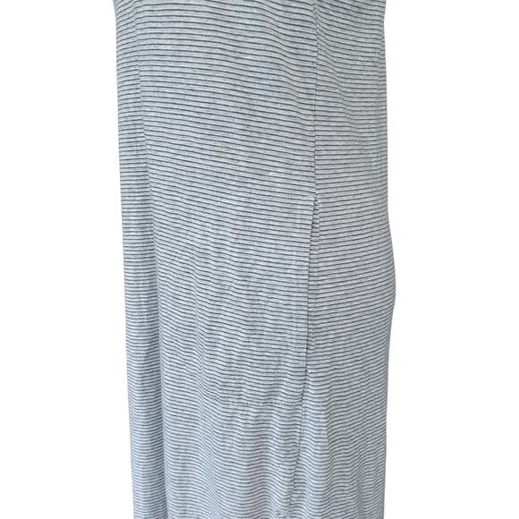 Tasc Performance Dress Medium Womens Gray Striped Sleeveless Side Slit Midi (2) - Picture 5 of 12